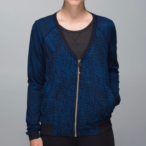 Lululemon H'Om Run Jacket, Blue/Black - Picture 1 of 8